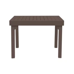 Tavolo allungabile da balcone in alluminio chocolate 106/212x75 cm