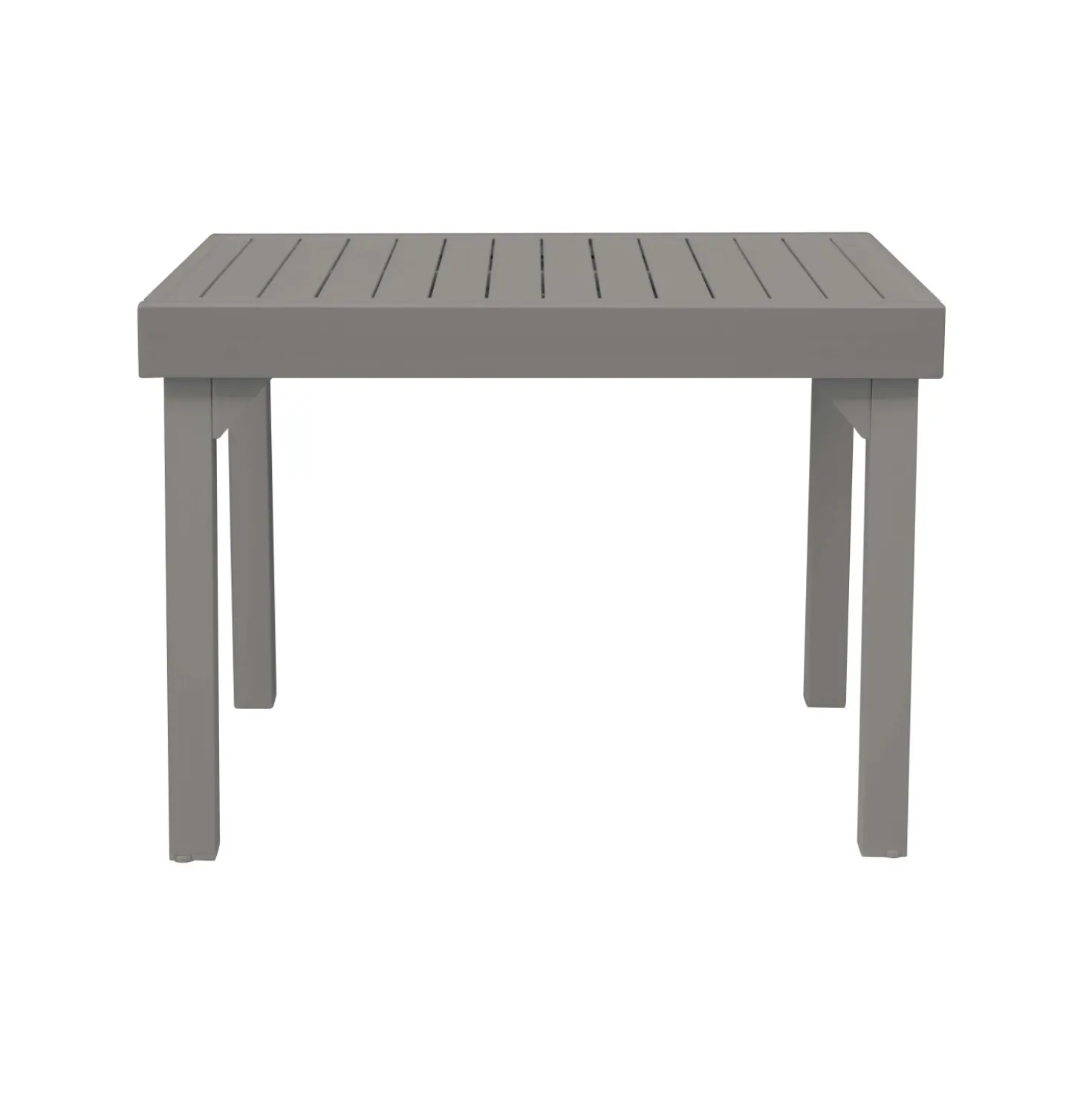 Tavolo allungabile da balcone in alluminio tortora 106/212x75 cm