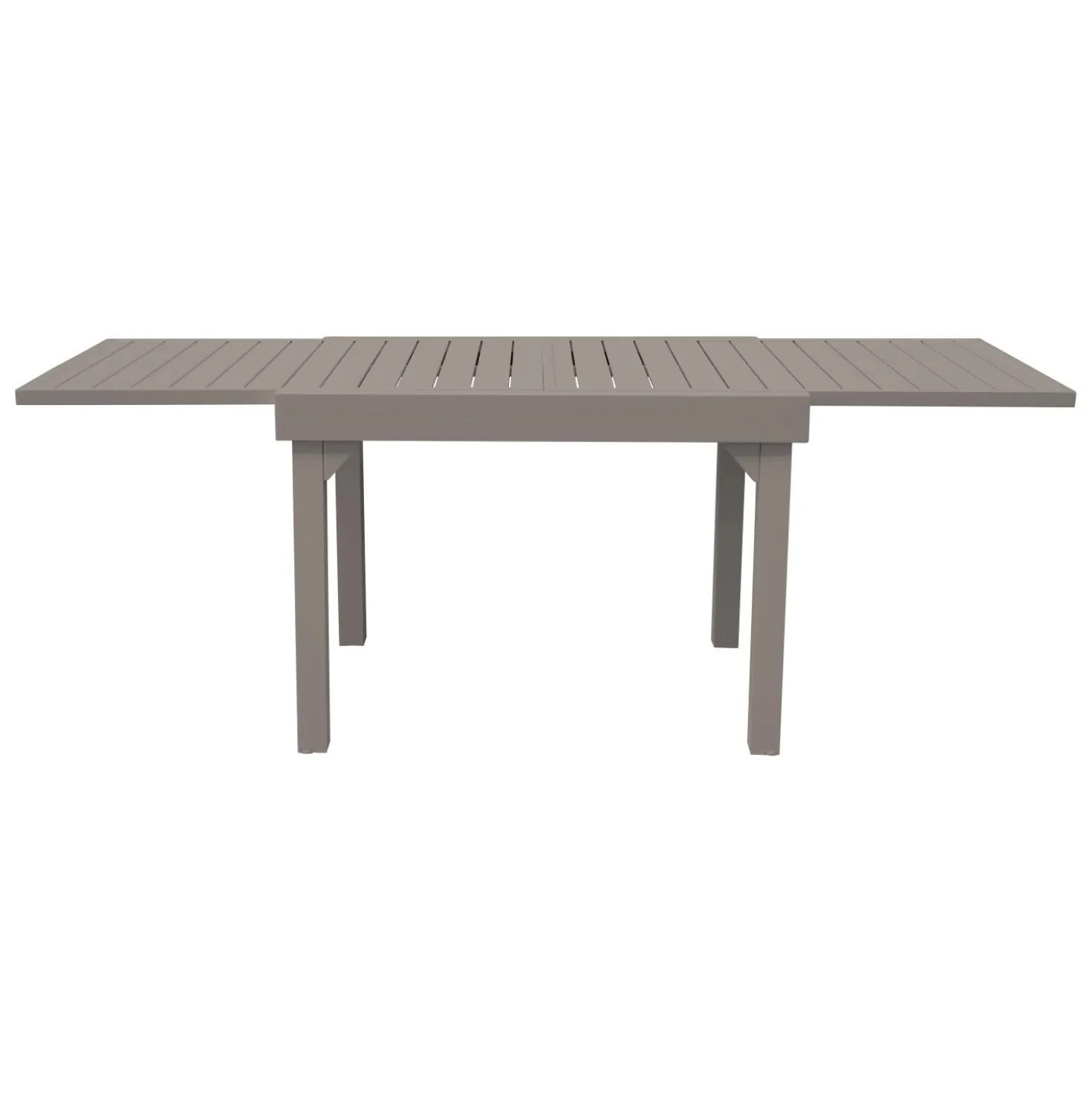 Tavolo allungabile da balcone in alluminio tortora 106/212x75 cm