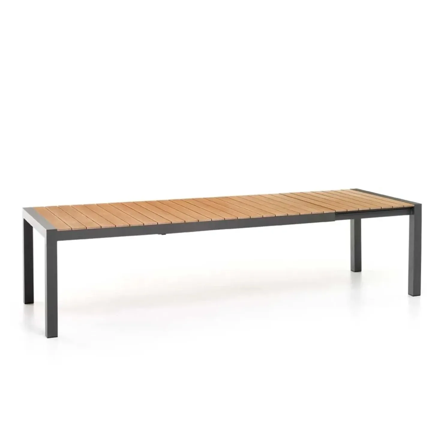 Tavolo allungabile da giardino Santorini antracite 225/295x100 cm