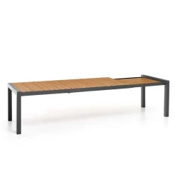 Tavolo allungabile da giardino Santorini antracite 225/295x100 cm