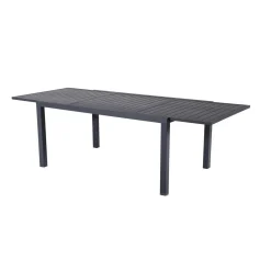 Tavolo allungabile da giardino Sardegna in alluminio grigio 200/300x100 cm