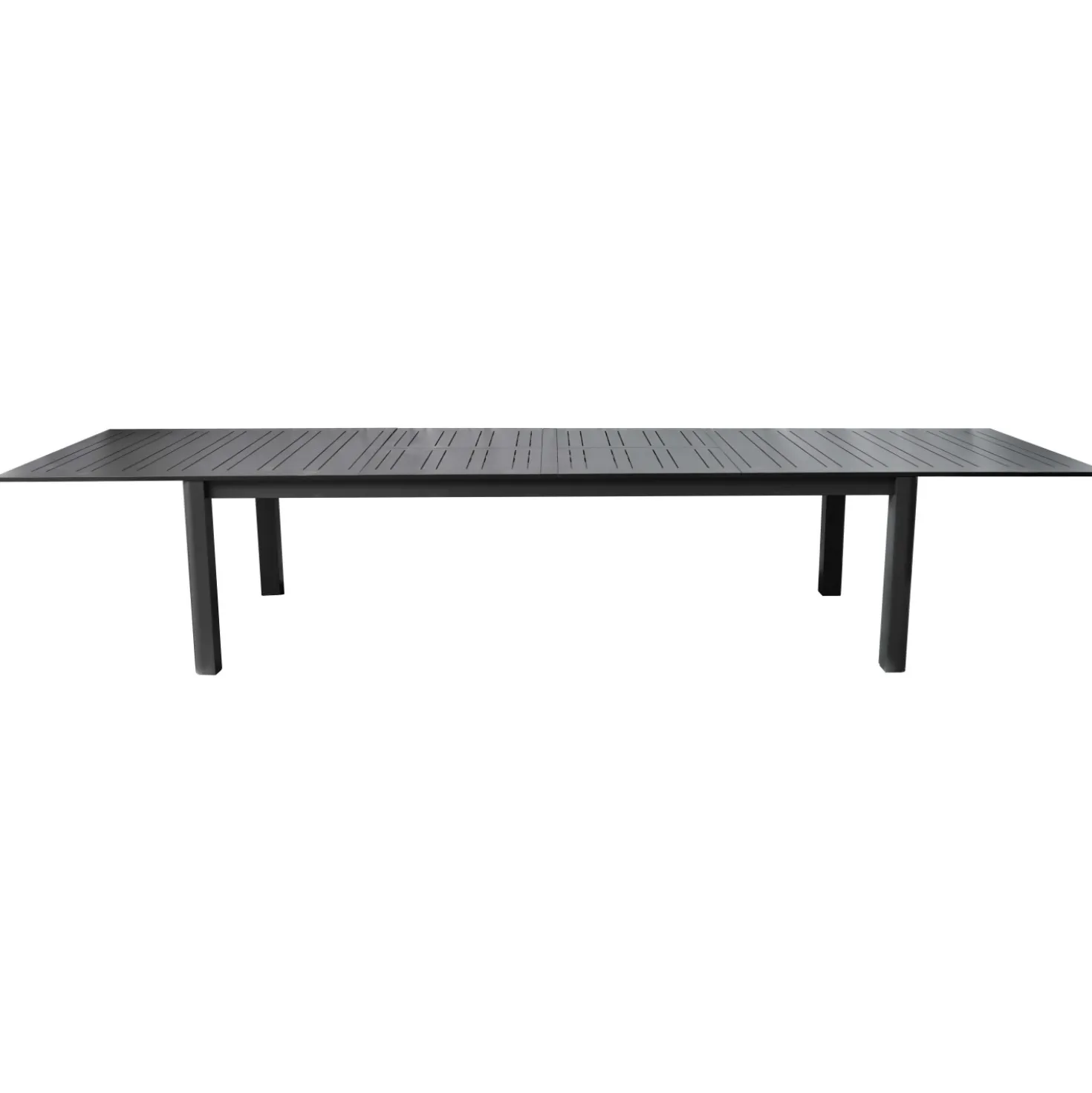 Tavolo allungabile da giardino in alluminio 265/330/395 x 110 cm