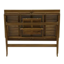 Tavolo allungabile da giardino in acacia 120-160x70x76 cm