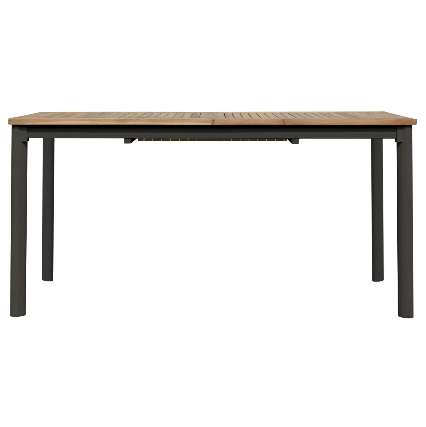 Tavolo allungabile da giardino in teak e alluminio 150/210x90 cm