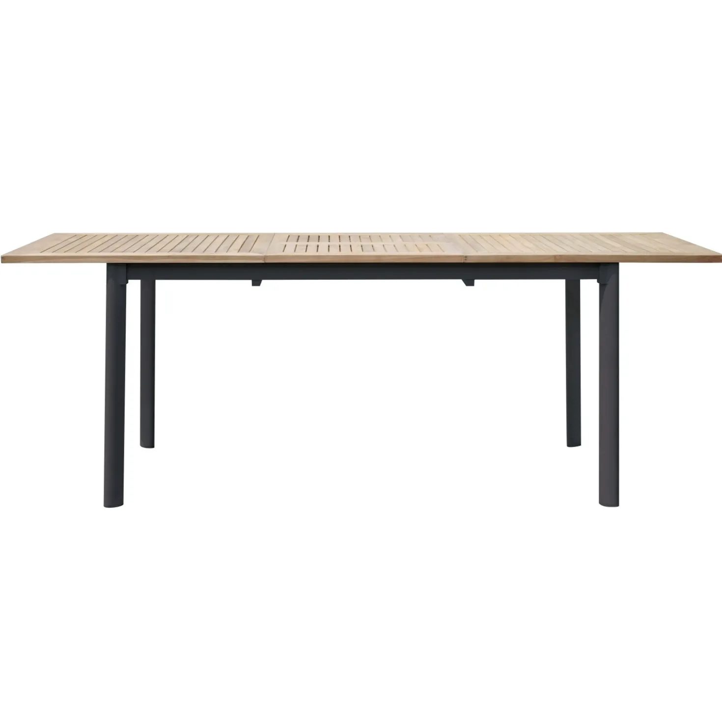 Tavolo allungabile da giardino in teak e alluminio 150/210x90 cm