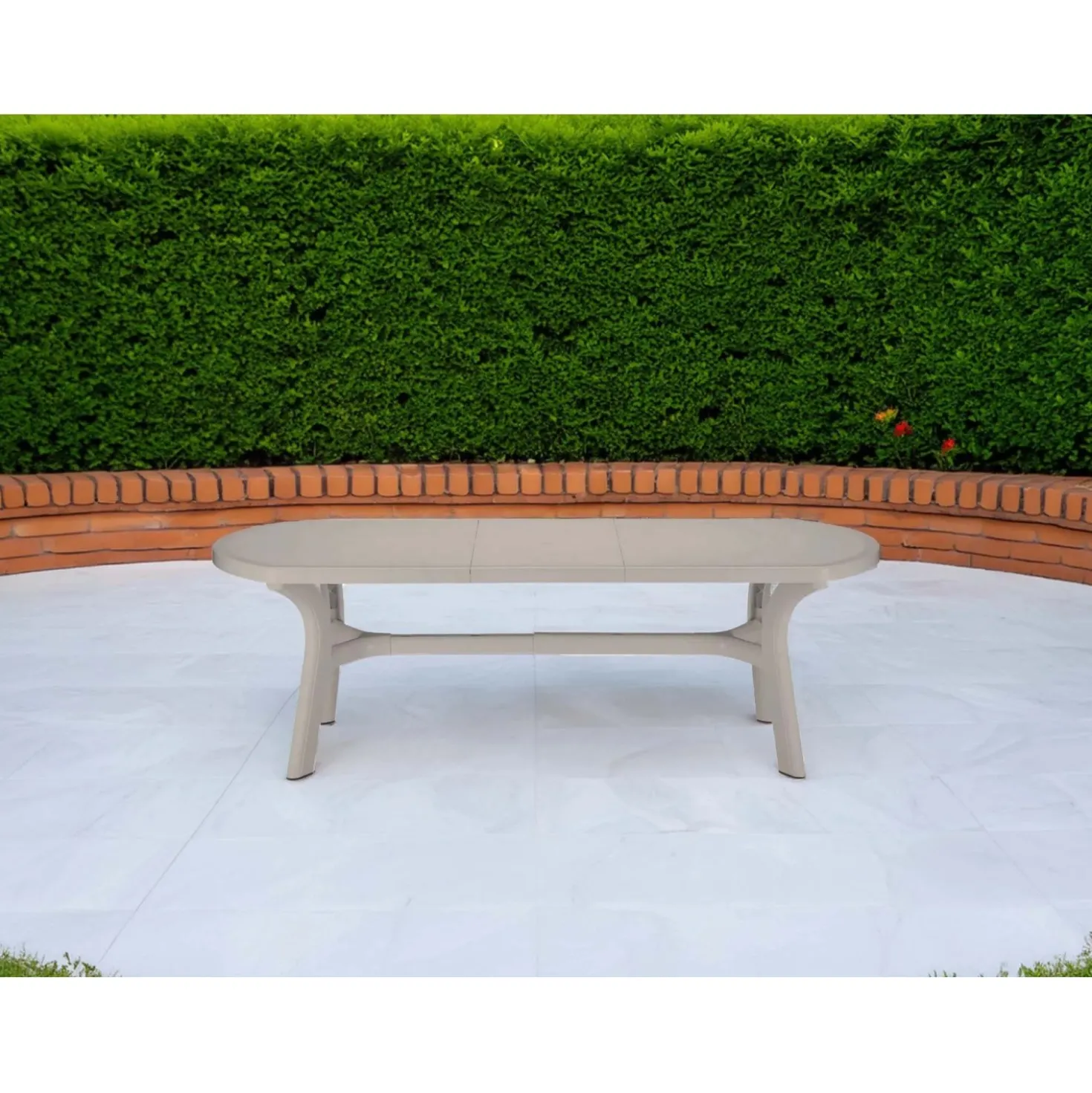 Tavolo allungabile da giardino Pagoda in plastica 180-230x90x72,5 cm