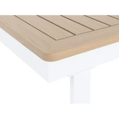 Tavolo allungabile da giardino Butterfield allu beige 155/246x100x75.5 cm
