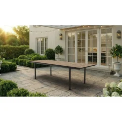 Tavolo allungabile da giardino Porto Nova 200 194-272x94x75 cm nero