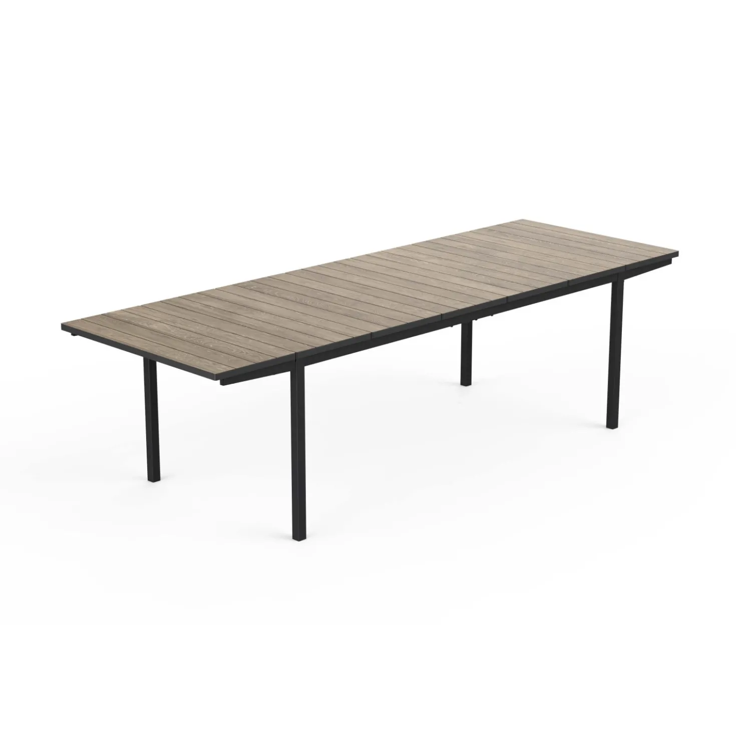 Tavolo allungabile da giardino Porto Nova 200 194-272x94x75 cm nero