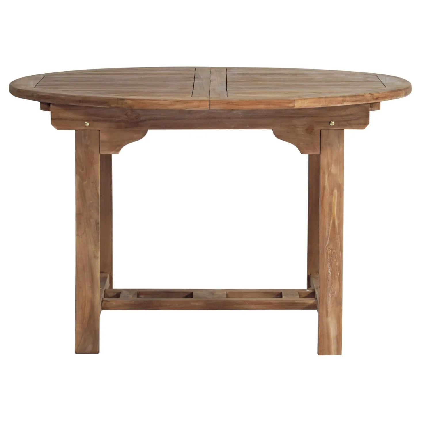 Tavolo allungabile da giardino tondo in teak 120/170x120 cm