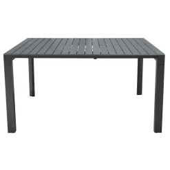 Tavolo allungabile da giardino in alluminio grigio scuro 100-150xH77 cm
