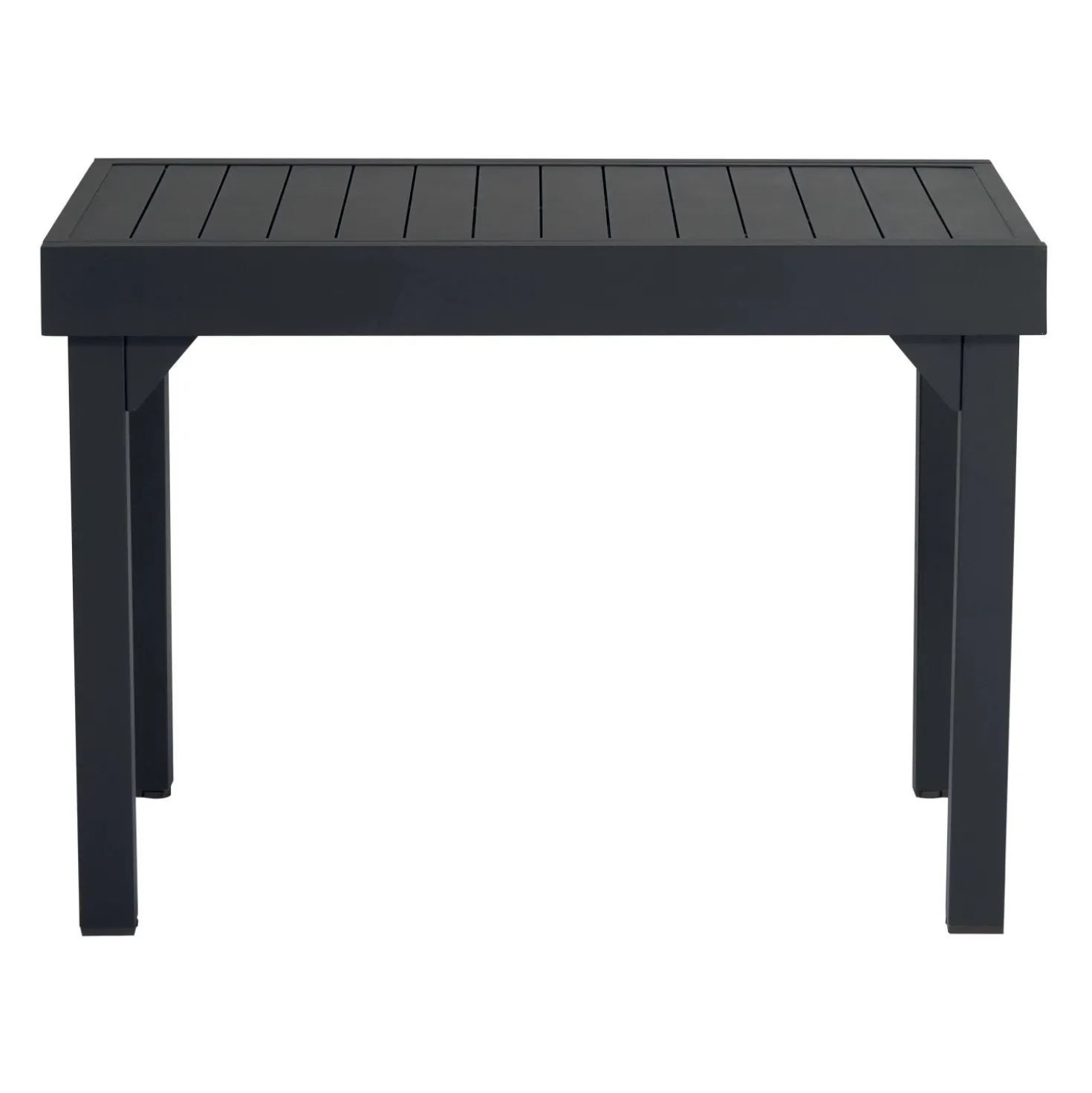 Tavolo allungabile da giardino in alluminio antracite 104-208x75 cm