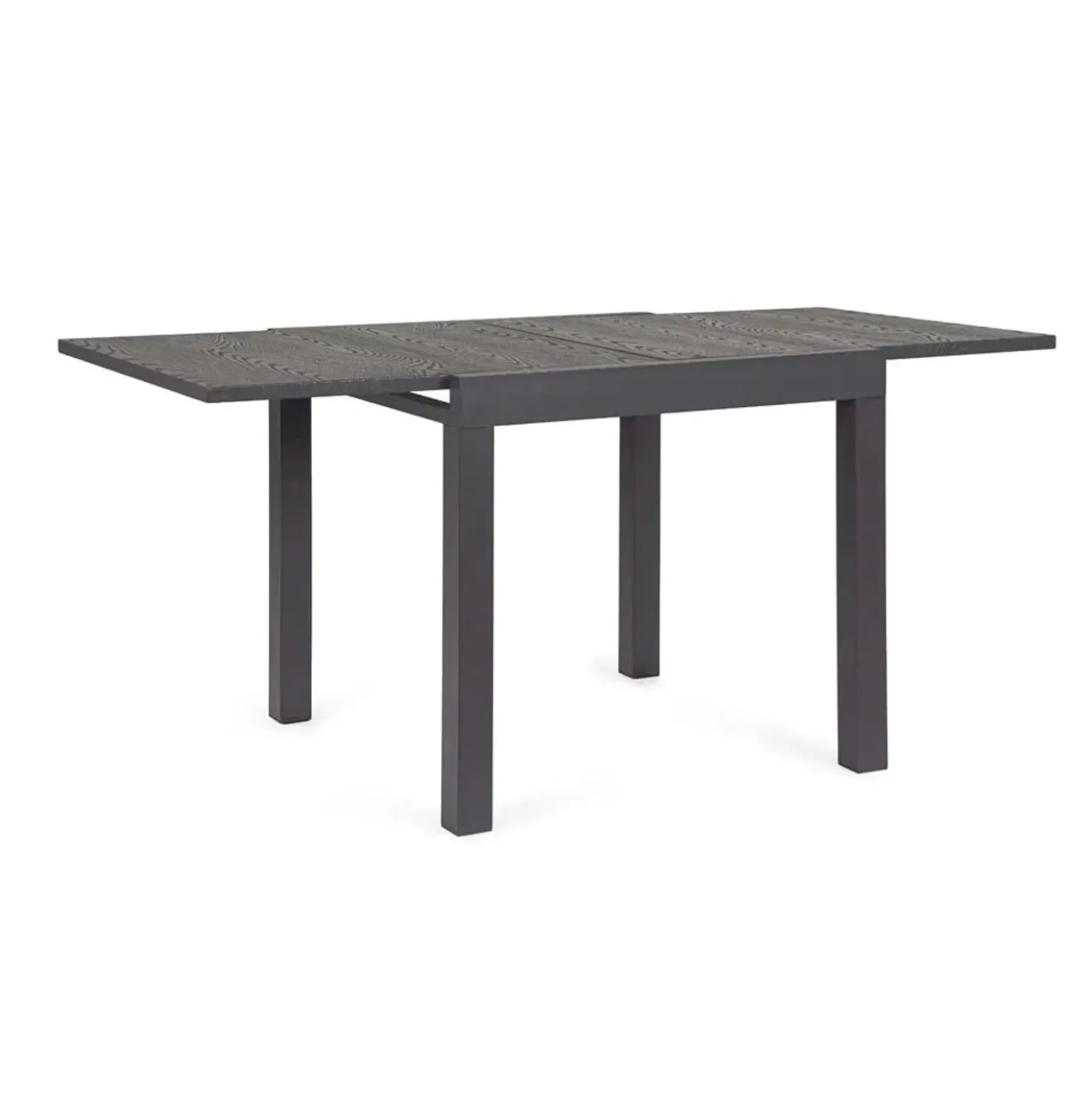 Tavolo allungabile da giardino Cliv in alluminio antracit 80/160x80 cm
