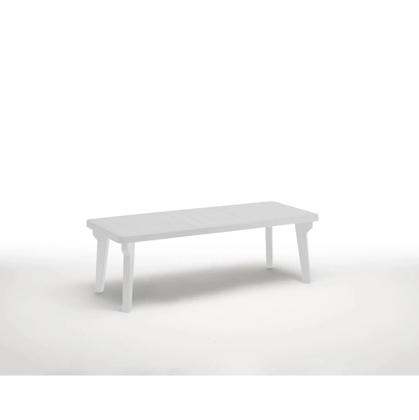 Tavolo allungabile da giardino Bergen 160-220x90x74 cm bianco