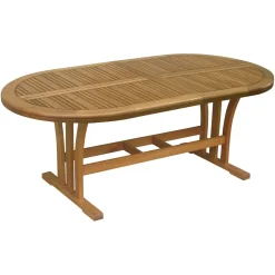 Tavolo allungabile da giardino Chelsea in legno di eucalipto 170-230x100 cm