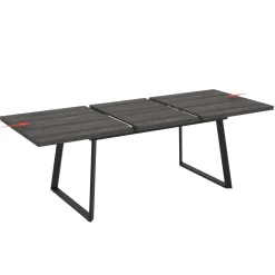 Tavolo allungabile da pranzo Lavinya grigio 170x90x75 cm