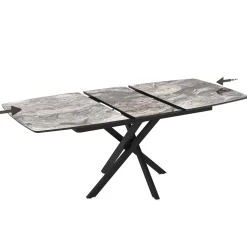 Tavolo allungabile da pranzo Filis nero 145x90x476 cm