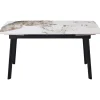 Tavolo allungabile da pranzo Quincy top ceramica marmo 150/210x85x75 cm