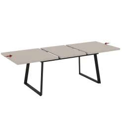 Tavolo allungabile da pranzo Lavinya cashmere 170x90x75 cm