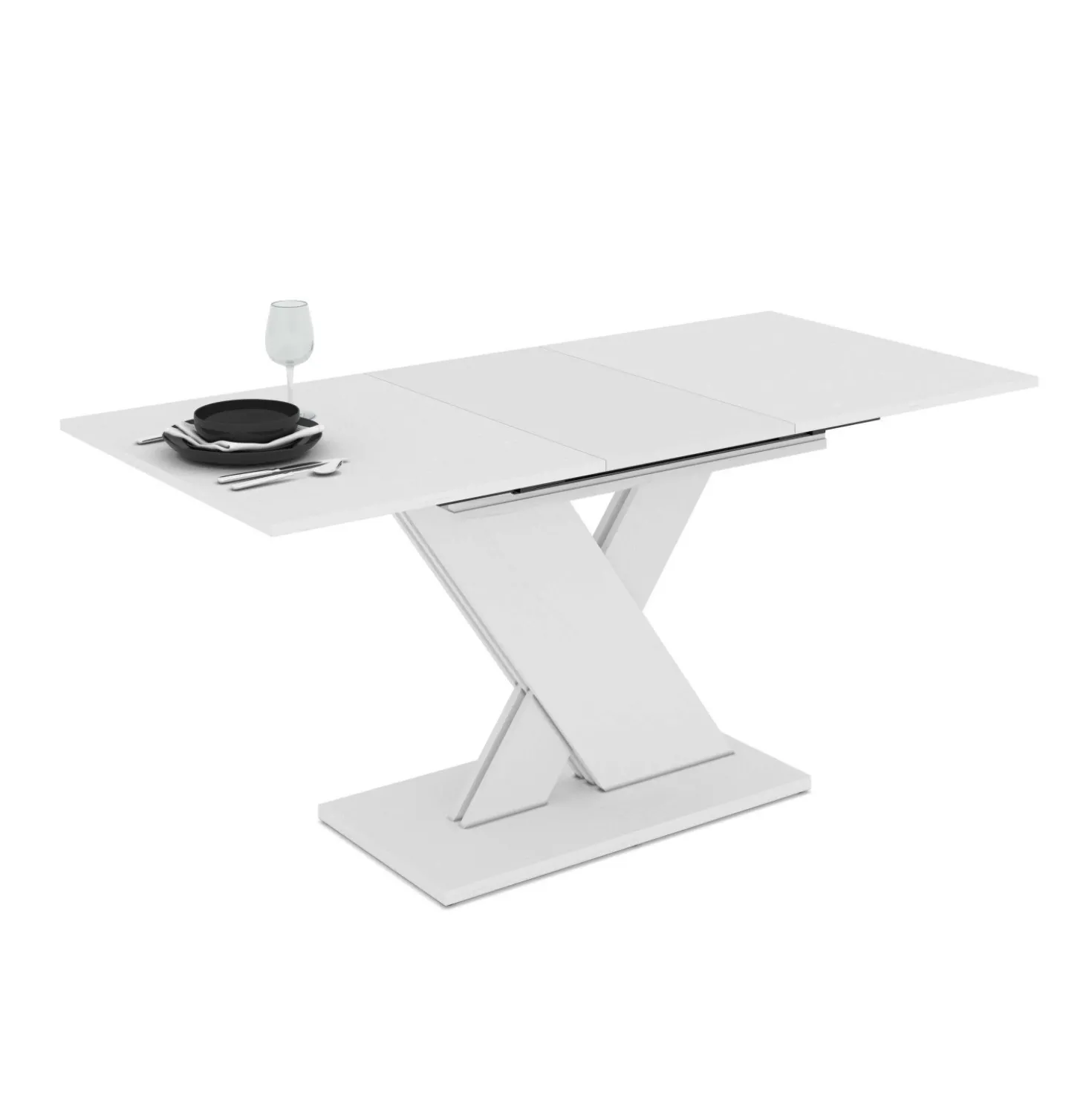 Tavolo allungabile da pranzo AXI bianco 120x75x76 cm