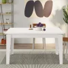 Tavolo allungabile da pranzo Tolmen bianco 140x80 cm