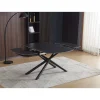 Tavolo allungabile da pranzo Astrid marmo nero 140x90x76 cm