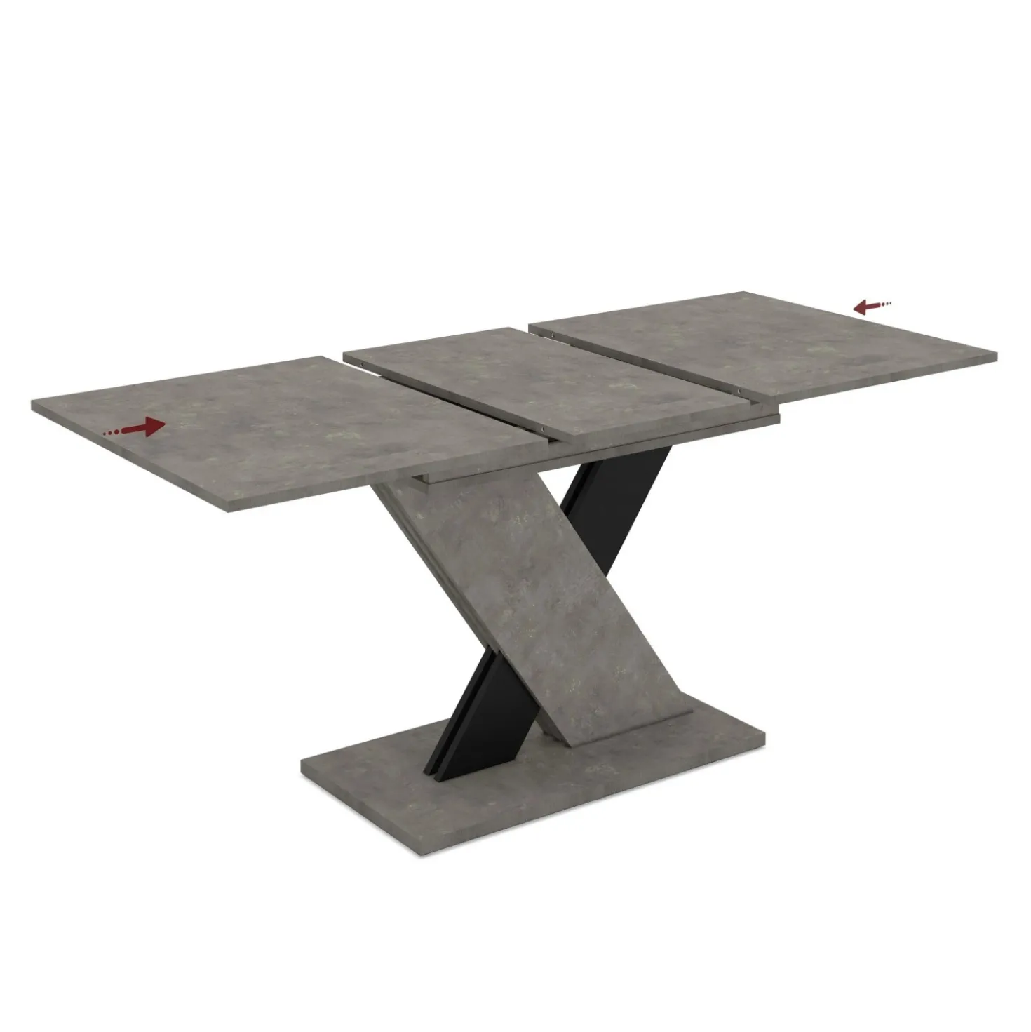 Tavolo allungabile da pranzo AXI nero 120x75x76 cm