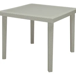 Tavolo da giardino Boheme in materiale ecologico 90x90 cm iuta