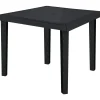 Tavolo da giardino Boheme in materiale ecologico 90x90 cm antracite