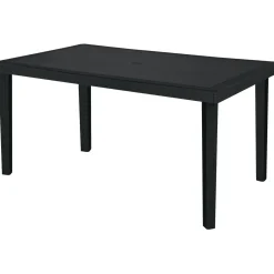 Tavolo da giardino Boheme in materiale ecologico 150x90 cm antracite