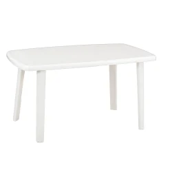 Tavolo da giardino Cayman in polipropilene 137x85x72 cm bianco