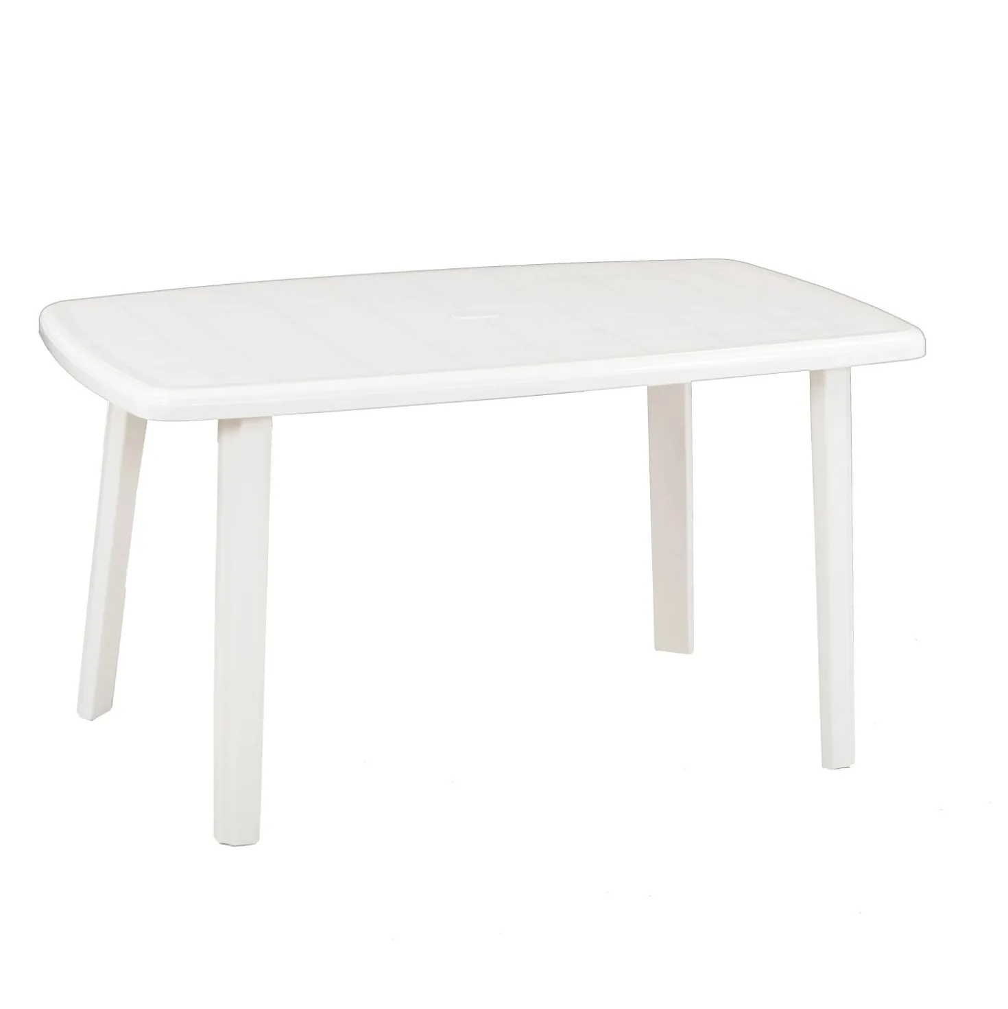 Tavolo da giardino Cayman in polipropilene 137x85x72 cm bianco