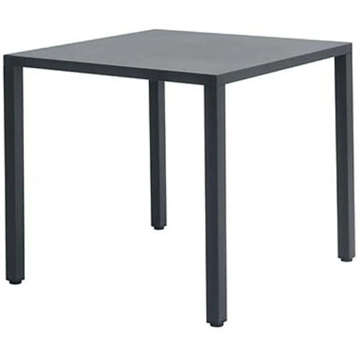 Tavolo da giardino impilabile Contract in acciaio antracite 80x80 cm