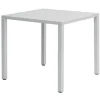 Tavolo da giardino impilabile Contract in acciaio bianco 80x80 cm