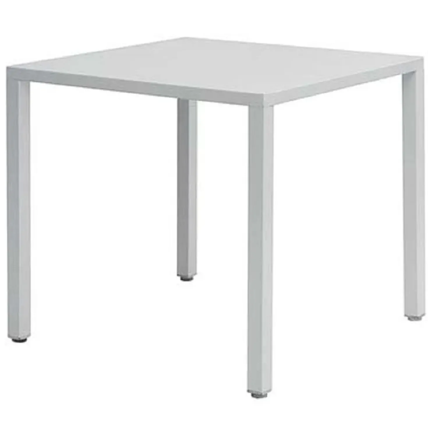Tavolo da giardino impilabile Contract in acciaio bianco 80x80 cm