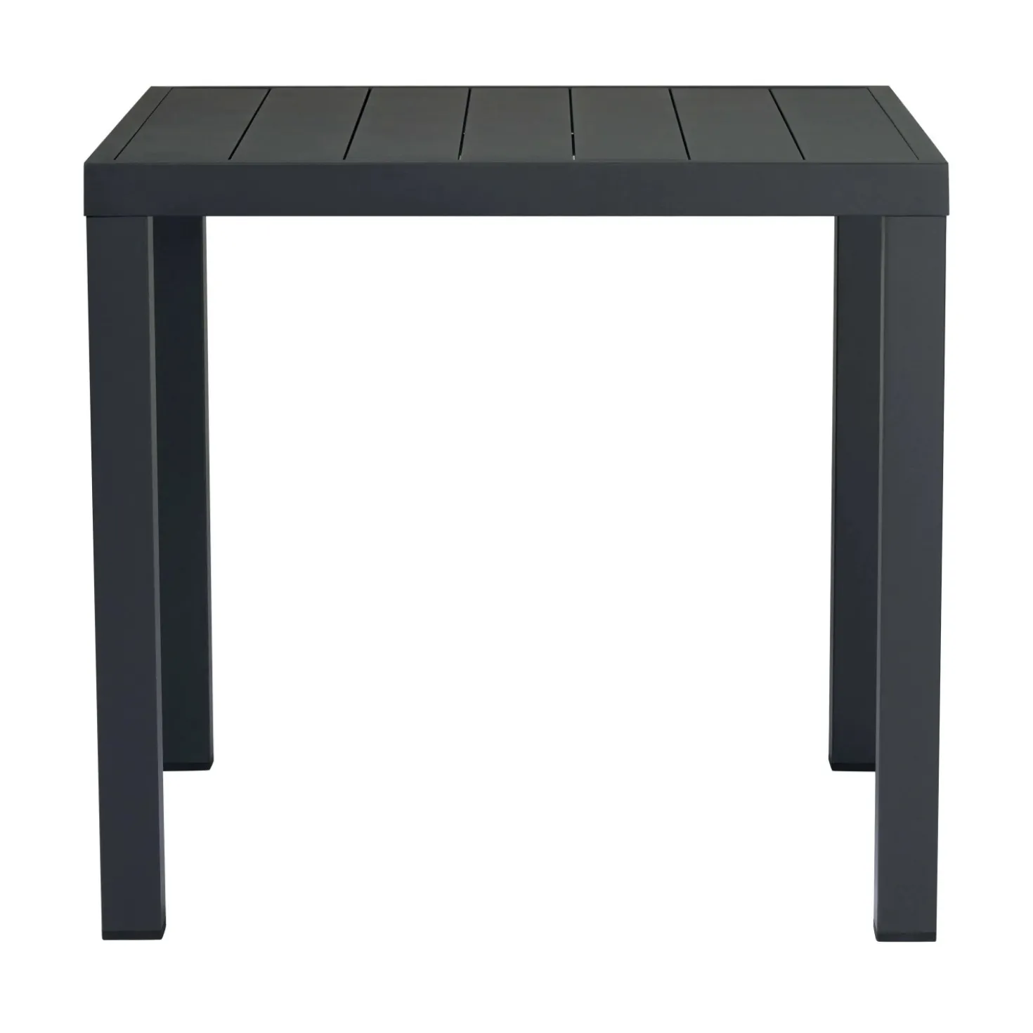 Tavolo da giardino in alluminio antracite 80x80 cm