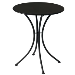 Tavolo da giardino in ferro nero Ø 60 cm