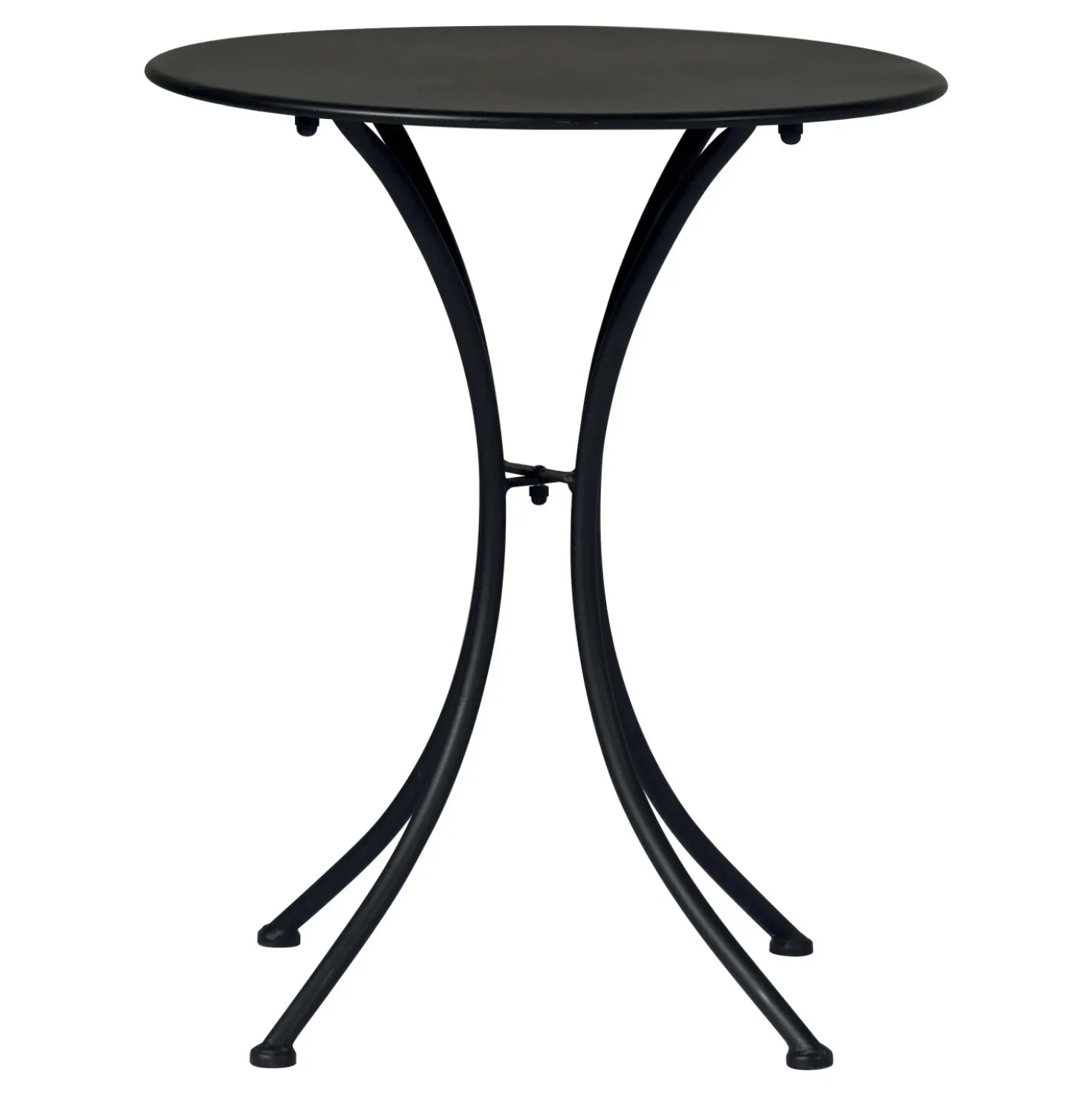 Tavolo da giardino in ferro nero Ø 60 cm