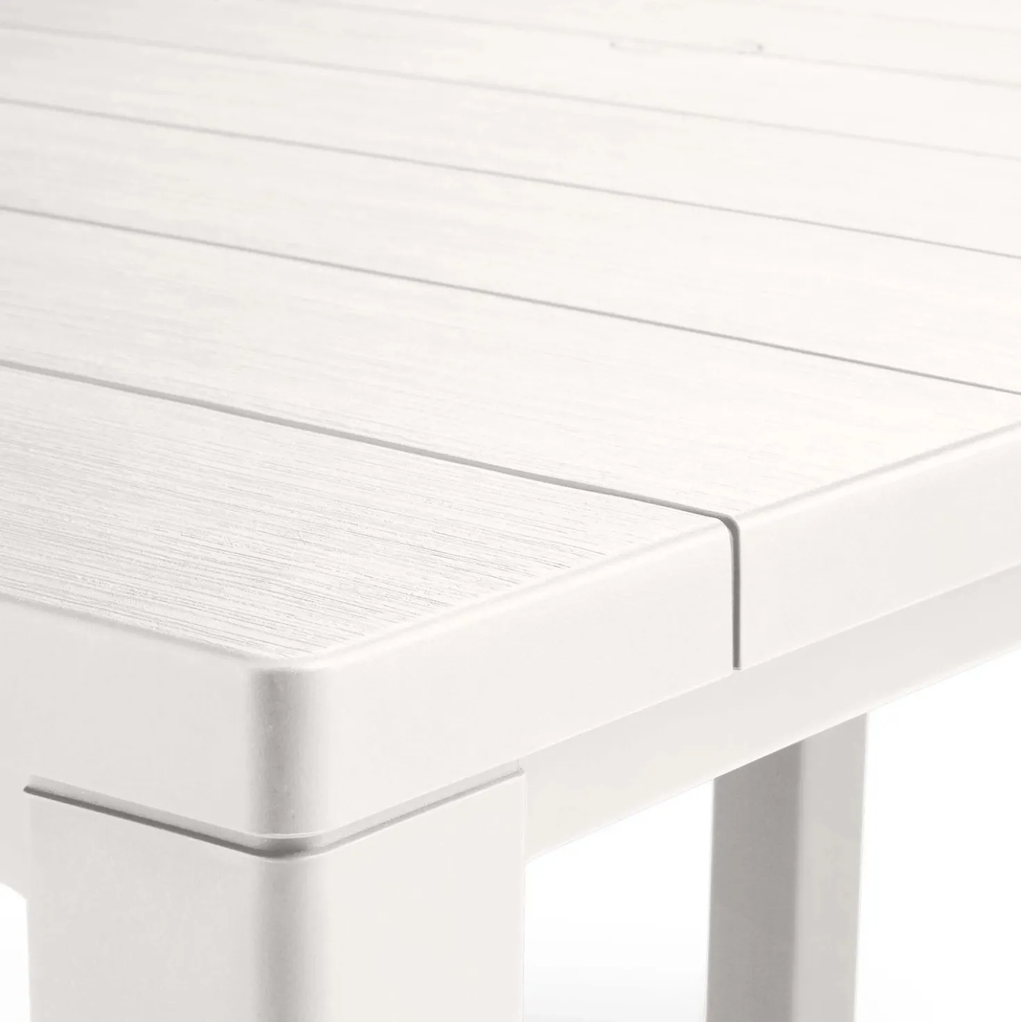 Tavolo da giardino Julie 147x90x75 cm bianco