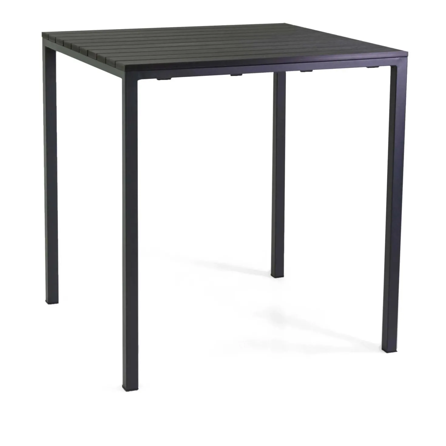 Tavolo da giardino Loki in metallo antracite 80x80x74 cm