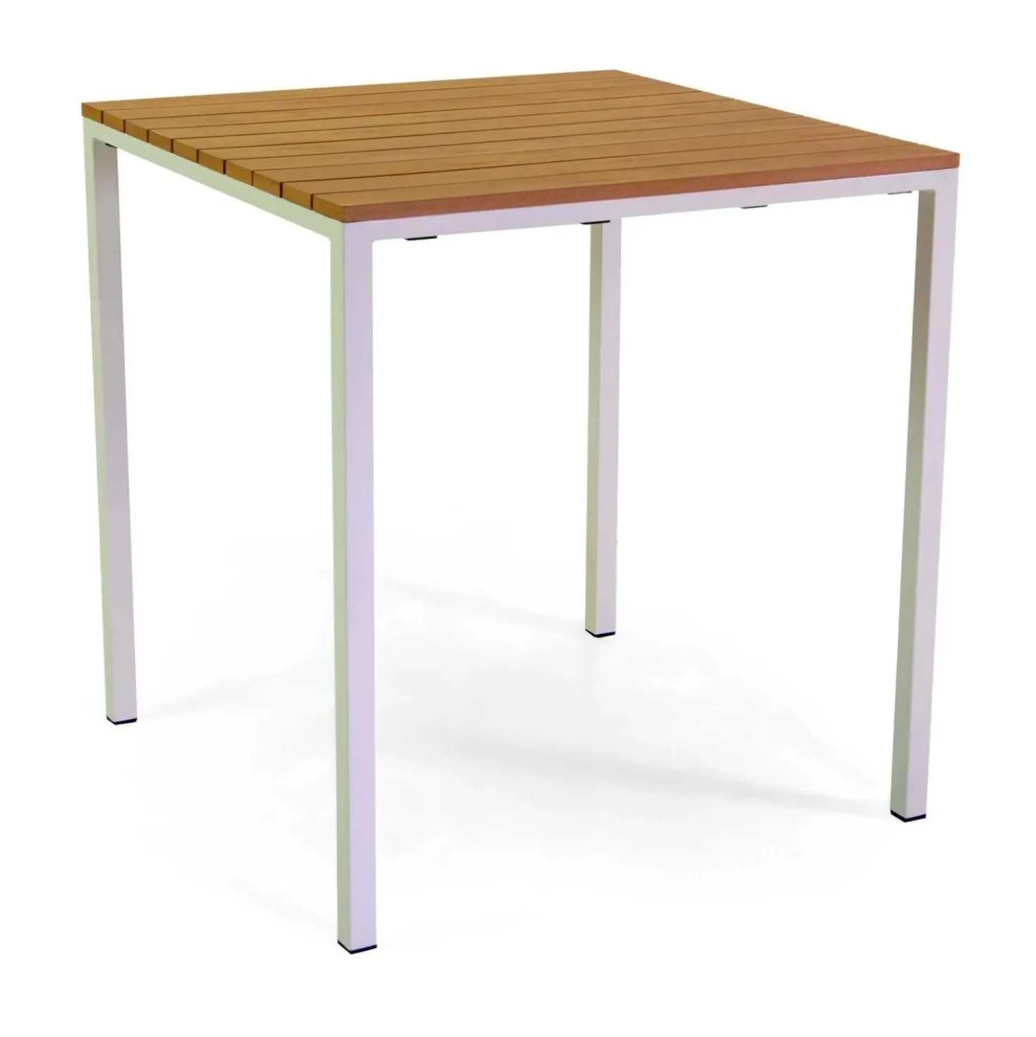 Tavolo da giardino Loki in metallo bianco 80x80x74 cm