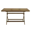 Tavolo da giardino pieghevole legno di acacia 100/140x70 cm H 75 cm