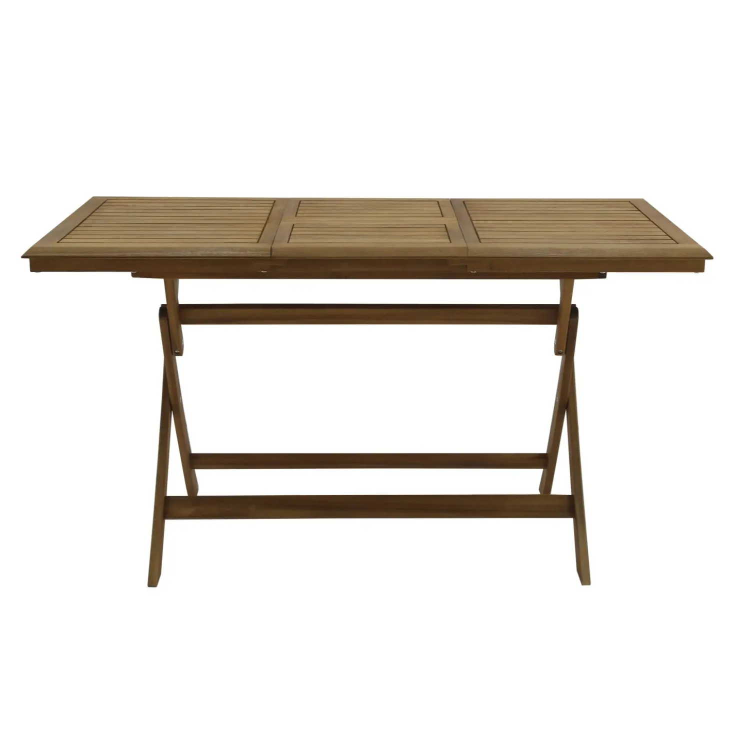 Tavolo da giardino pieghevole legno di acacia 100/140x70 cm H 75 cm