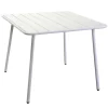 Tavolo da giardino quadrato Rovigo in metallo bianco 80x80x72 cm