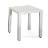 Tavolo da giardino quadrato Alma in alluminio bianco 35x35x42 cm
