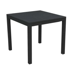 Tavolo da giardino Sullivan in alluminio antracite 70x70x75 cm