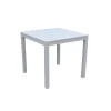 Tavolo da giardino Sullivan in alluminio bianco 70x70x75 cm