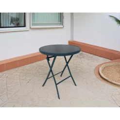 Tavolo da giardino Toconao pieghevole in acciaio Ø60xH70 cm