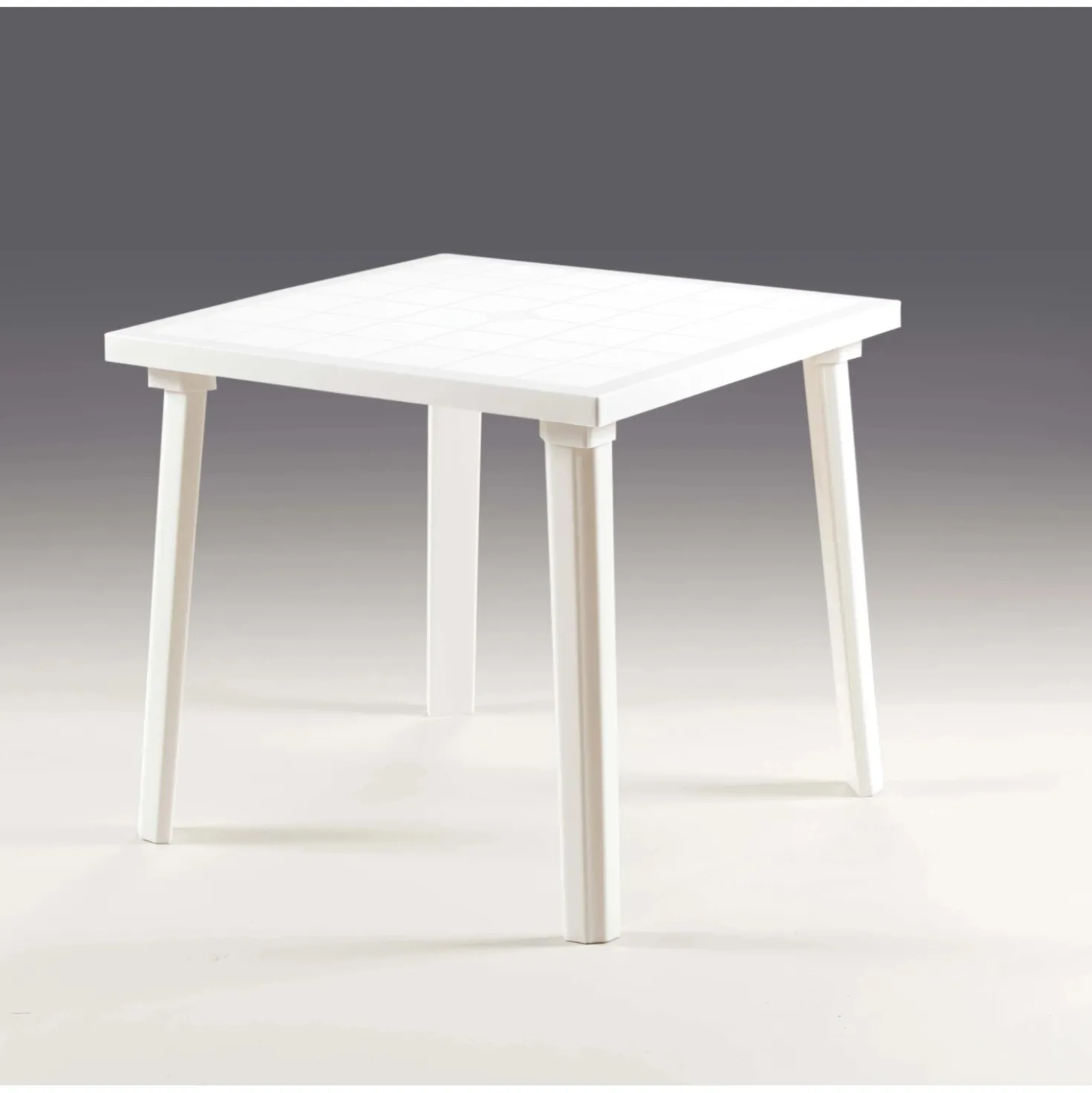 Tavolo da giardino Weekend in polipropilene 80x80 cm bianco